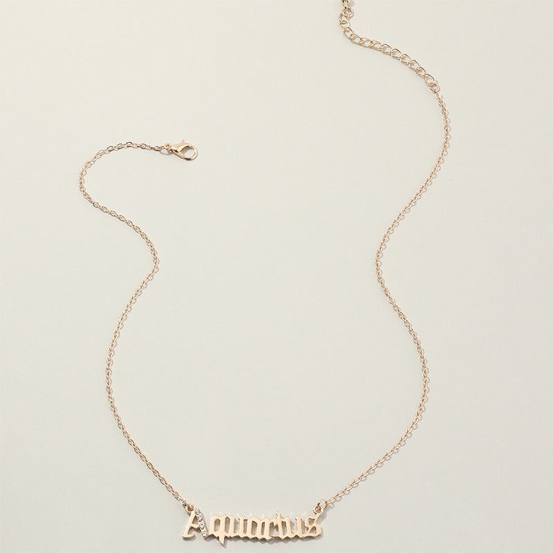 Fashion Twelve Constellation Necklace