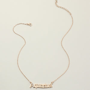 Fashion Twelve Constellation Necklace