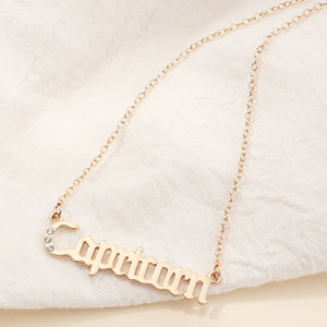 Fashion Twelve Constellation Necklace