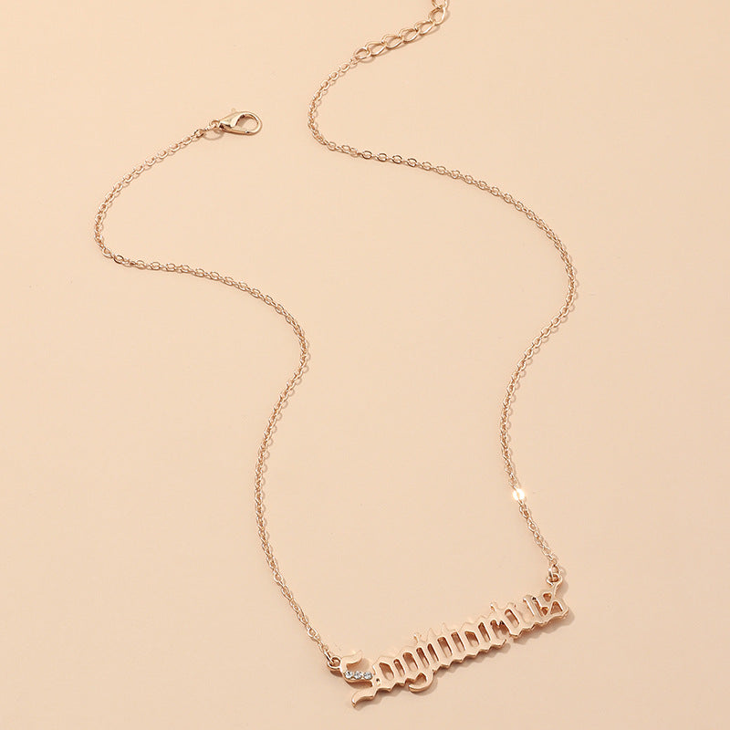 Fashion Twelve Constellation Necklace