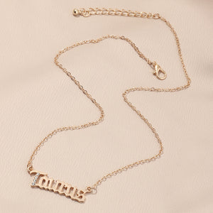 Fashion Twelve Constellation Necklace